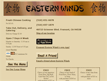 Tablet Screenshot of fremonteasternwinds.com